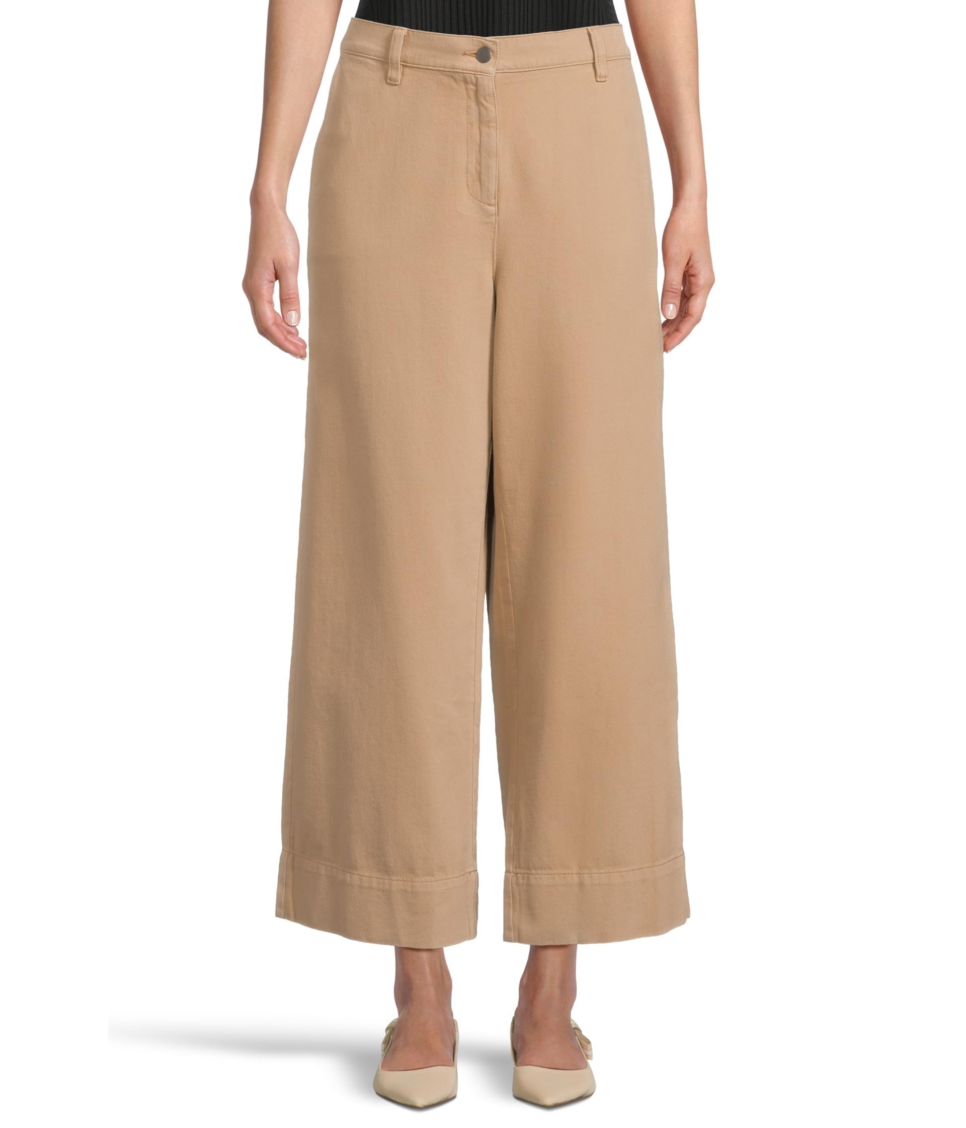 Eileen Fisher Womens Wide Ankle Pant