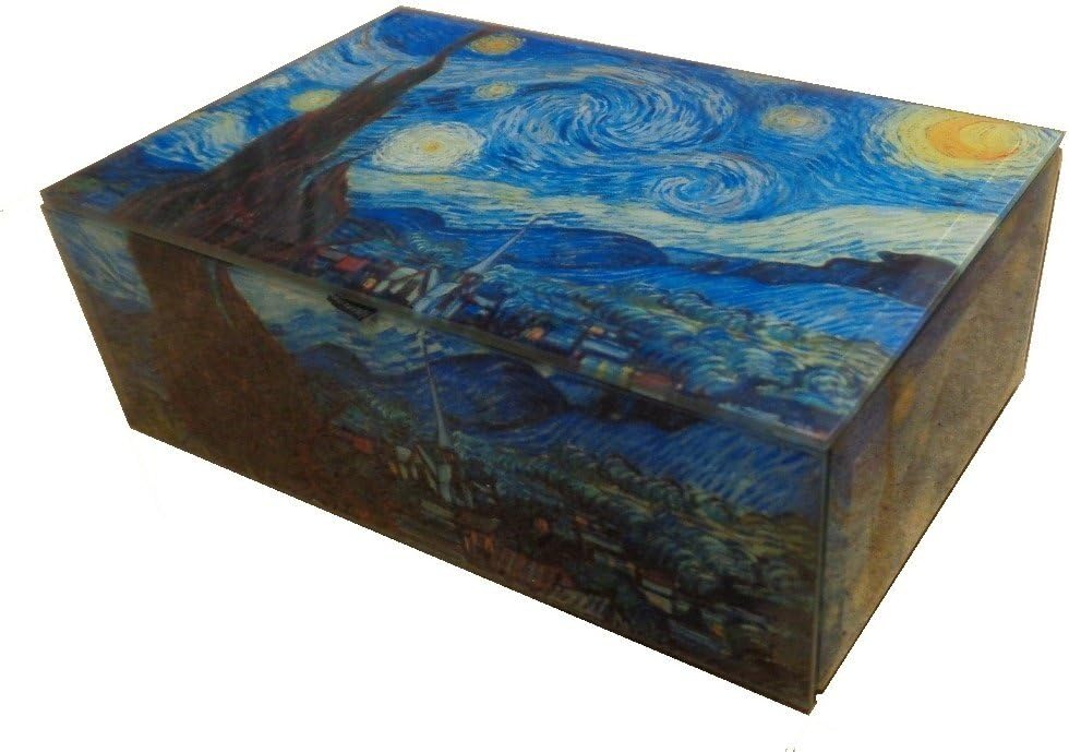 Van Gogh Starry Night Keepsake Box 5.9 Inches x 3.75 Inches x 2 Inches