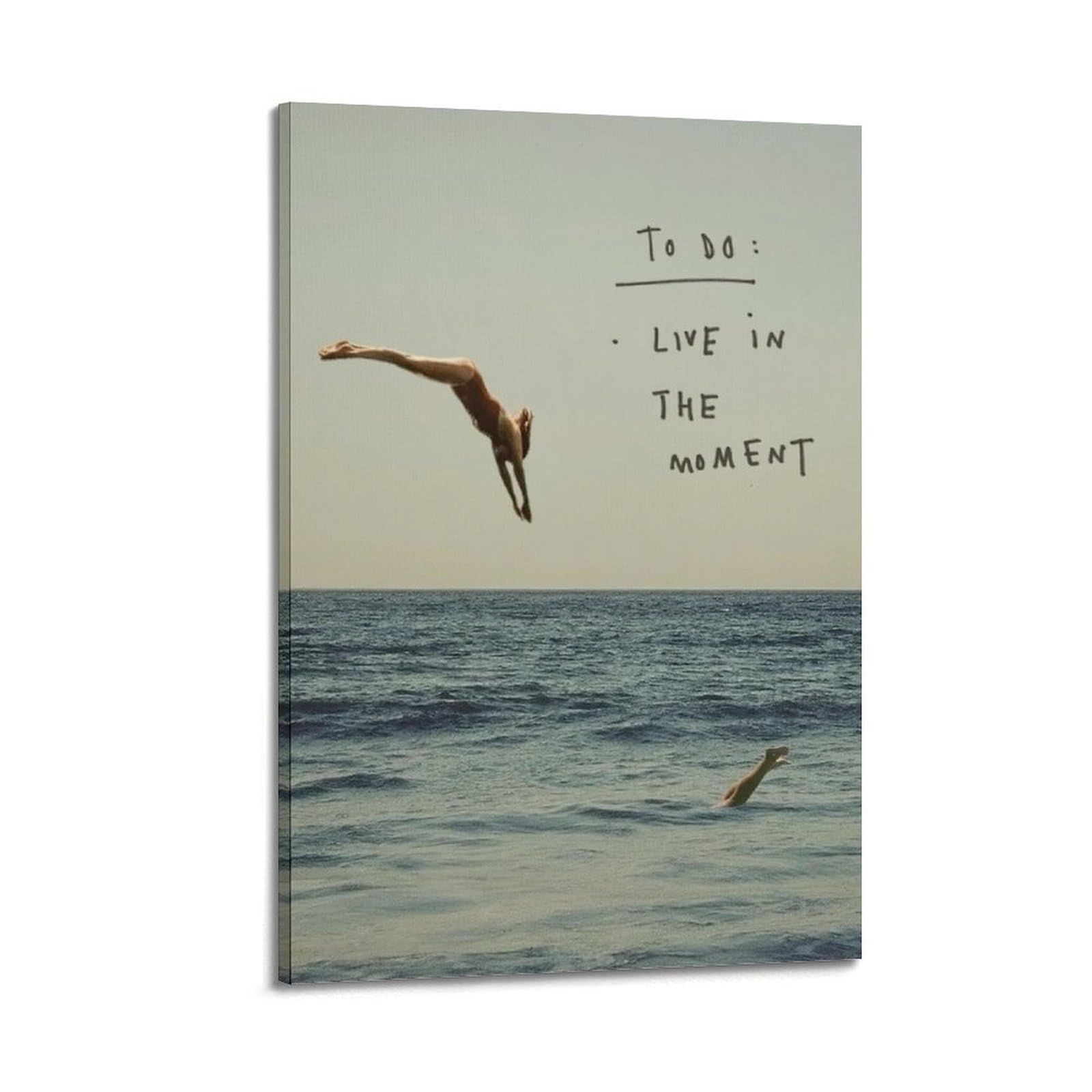 OKAHYS Motivational Quotes Poster to Do Live in The Moment Decorative Painting Canvas Wall Artworks Picture 24x36inch(60x90cm)