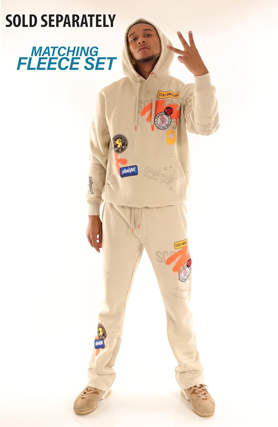 SCREENSHOT-FLEECE HOODIE 4202 Mens Urban Streetwear NYC Graffiti Embroidery Patch Fleece Pullover Sweatshirt Hoodie - Image 4