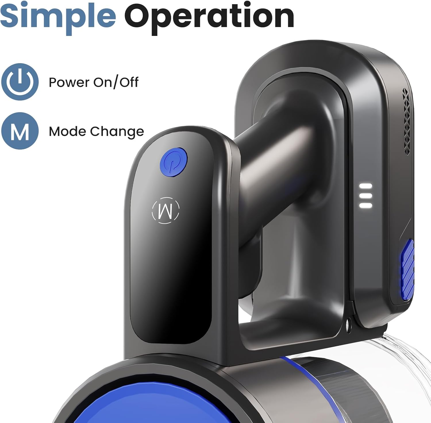 NEWBULIG Cordless Vacuum Cleaner, Lightweight Stick Vacuum for Home with Anti-Tangle and LED Lights, Powerful Rechargeable Wireless Cleaners for Hardwood Floors Carpet Pet Hair - Image 8