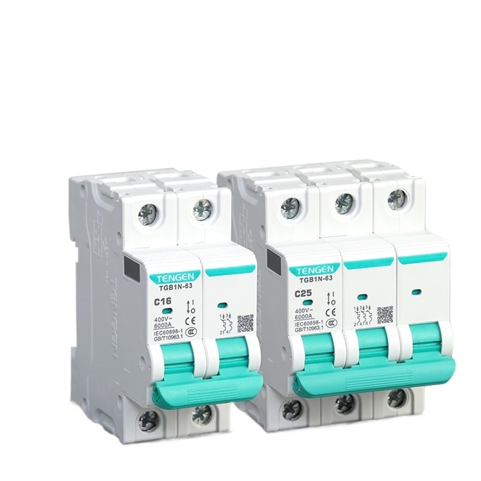 Mały wyłącznik Tgb1n-63 przełącznik powietrza do użytku domowego DZ47-63A2P przełącznik powietrza, 3P brama elektryczna (TGB1N-63 1P C16)