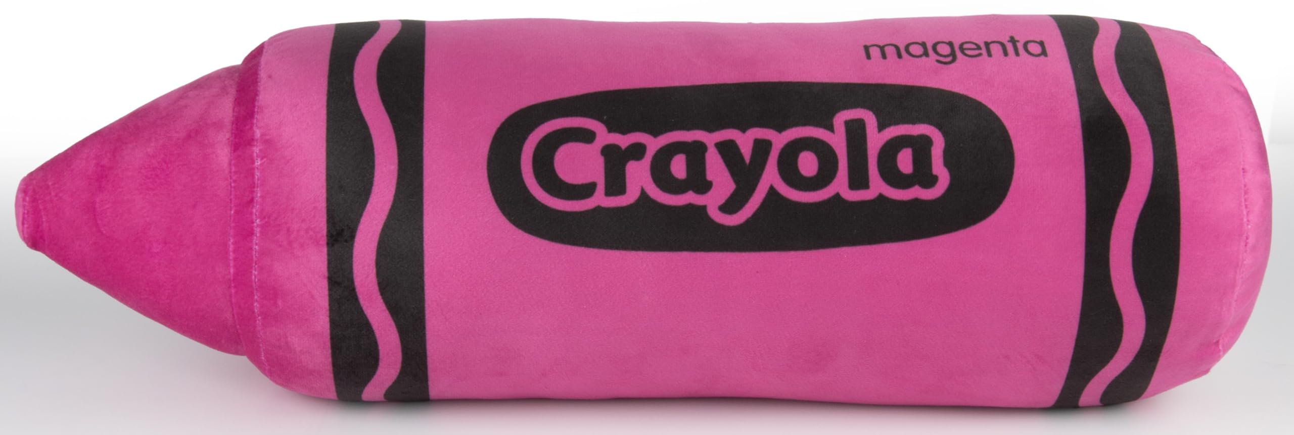 Jay Franco Crayola 17 Inches Crayon Plush Pillow – Ultra-Soft Stuffed Throw Cushion for Kids Playroom & Bedding, Purple
