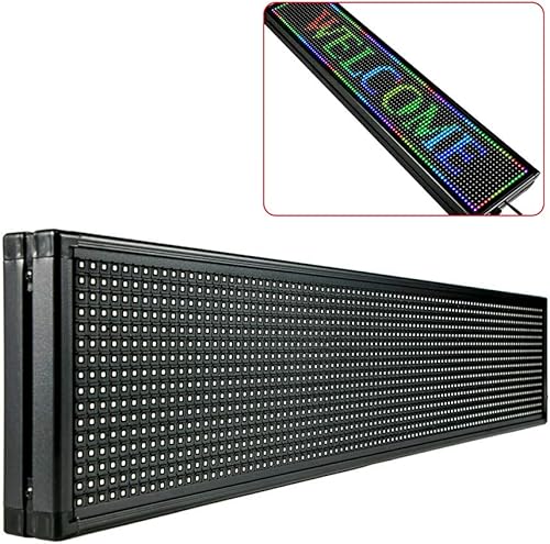 Miniatura 5 de Tablero llevado de la muestra 40 "X8" tablero de visualización del mensaje de desplazamiento 7Color Tablero de publicidad programable de la venta