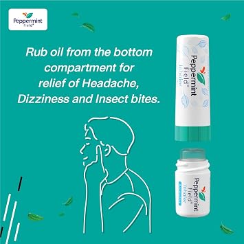 Peppermint Field Nasal Menthol Inhaler Thailand, Natural Aromatherapy Nasal Inhaler Essential Oil Diffuser, Air Relief
