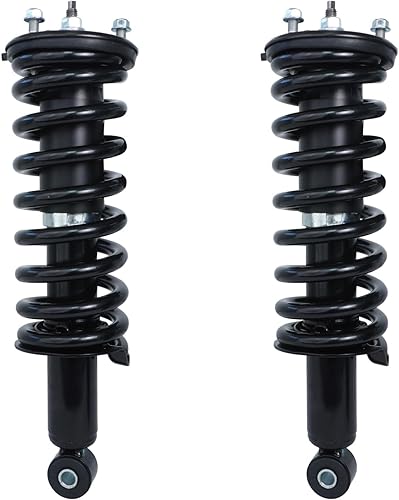 Miniatura 7 de Detroit Axle - Barras estabilizadoras de puntales delanteros para Nissan Pathfinder 2005-2012, Xterra 05-15, 2 puntales con resorte helicoidal 2