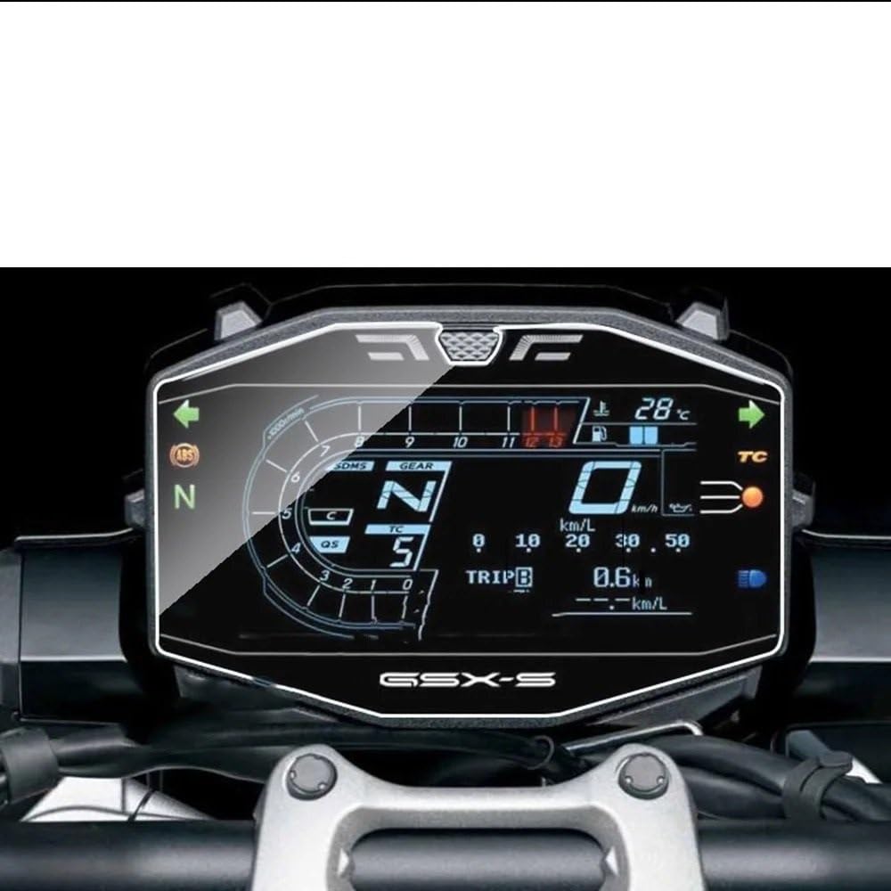 Pellicola Protettiva AntiGraffio per Cruscotto Moto per Suzuki GSXS 1000 S GSX-S1000 2021 2022 Accessori Cluster Pellicola di Protezione Scratch Cruscotto Protezione dello Schermo(2PCS)