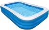 Backyard Outdoor Ground Pool, ③-Kids Adult Ring Inflatable Pool, Rectangular Inflatable Lounge Pool-120x90x33cm47x35x13inch