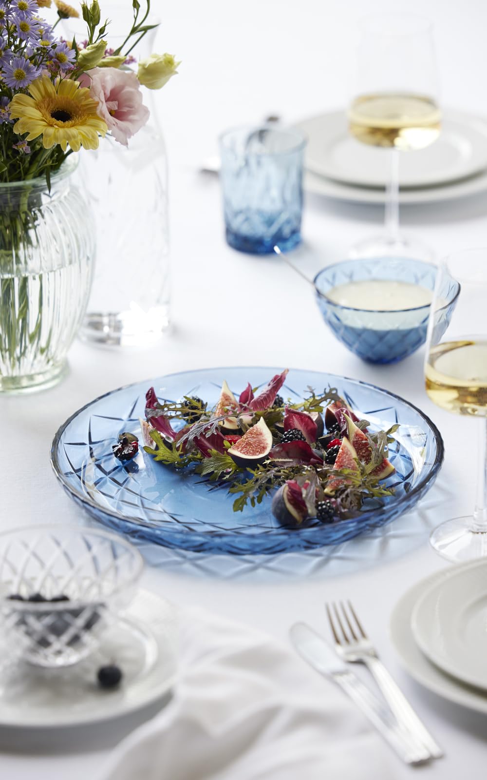 Lyngby Glas Sorrento Viski Bardağı 32 cl 4 Adet Mavi