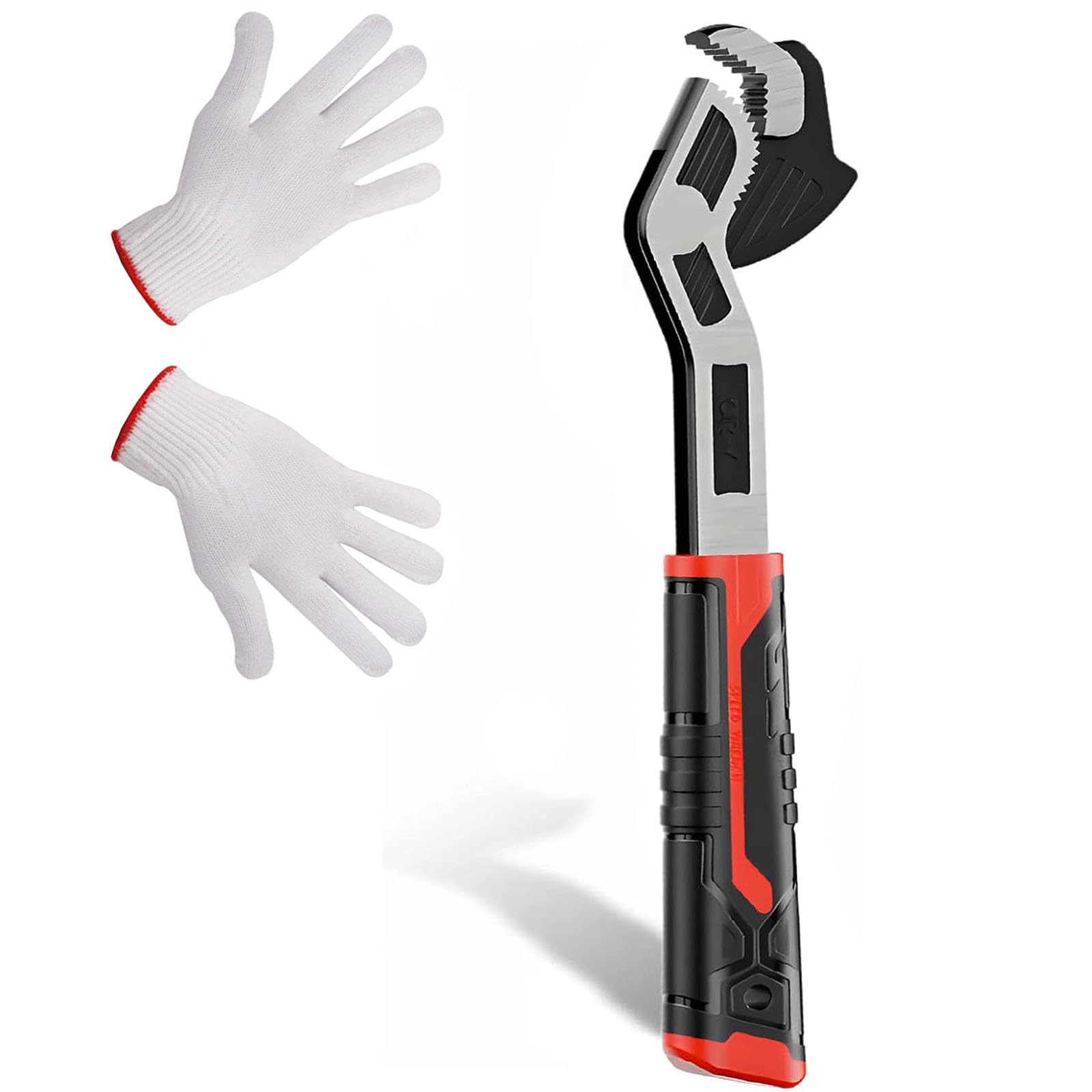 Wjelet Self Locking Wrench 6", Function Adjustable Spanner Chrome-Vanadium Steel, Strong Clamping, Large Opening 7-15mm