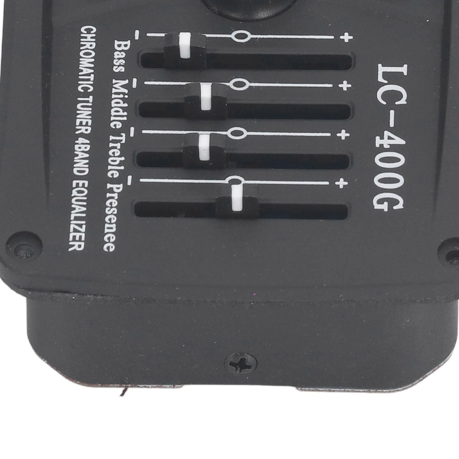 Égaliseur 4 Bandes pour Guitare Acoustique, Préamplis EQ 4 Bandes, Système D'accordage de Micro Piézo, Réglage Facile N'importe où