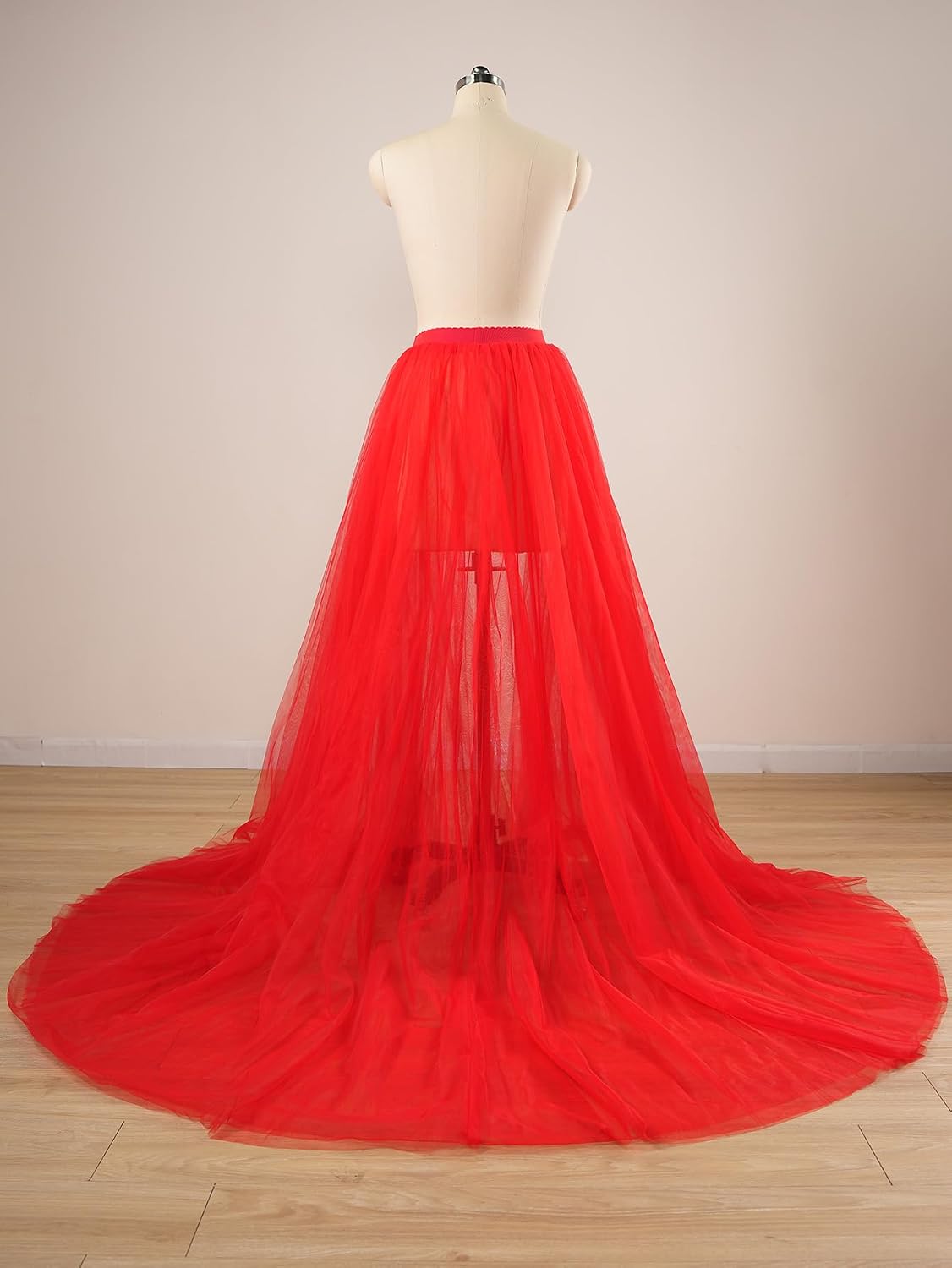 EllieWely Overskirt Short Front Long Back Party Tutu Tulle Skirt R05