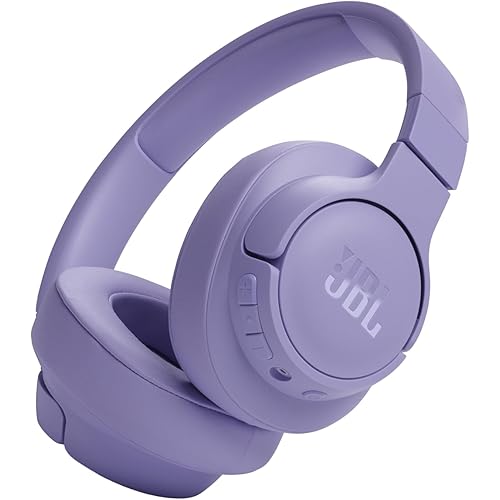 JBL Tune 720BT - Wireless Over-Ear Headphones with JBL Pure Bass Sound, Bluetooth 5.3, Up to 76H Battery Life and Speed Charge, Lightweight, Comfortable and Foldable Design (Purple)