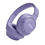 Tune 720BT - Wireless Over-Ear Headphones with JBL Pure Bass Sound, Bluetooth 5.3, Up to 76H Battery Life and Speed Charge, Lightweight, Comfortable and Foldable Design (Purple)