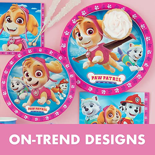 Pink Skye Paw Patrol Party Supplies And Decorations For Girls Birthday Party, Features Skye And Everest, Serves 16 Guests, Includes Tableware And Decor With Table Cover, Banner, Plates, Napkins & More #TOP1