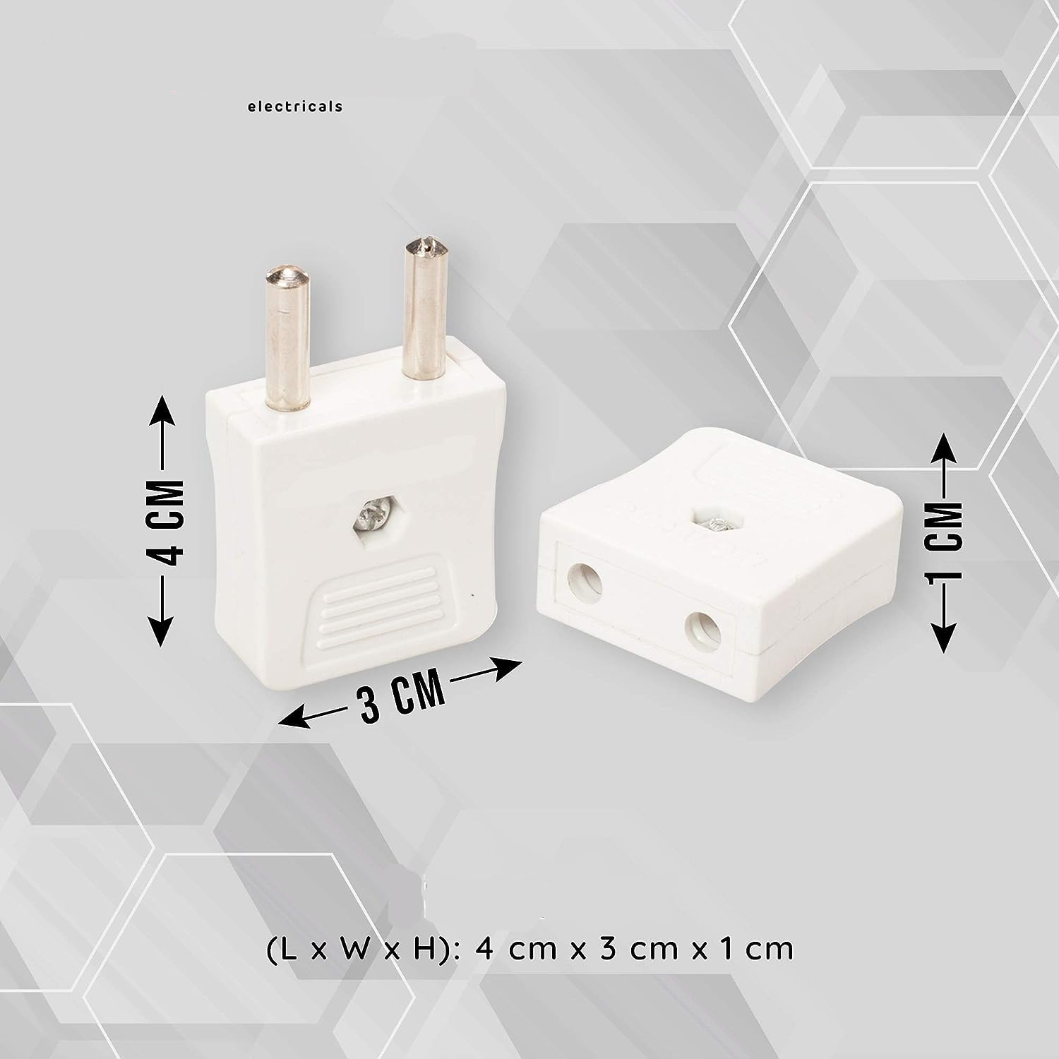 Pack of 10 Set 2 Pin Male/Female Plug Top (ESP80) 4