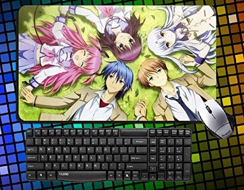 Japanese Anime Angel Beats! Characters Angel Tenshi Tachibana Kanade, Iwasawa Masami,yui,nakamura Yuri Yurippe,otonashi Yuzuru, Naoi Ayato,noda,yusa Large Mouse Pad 60cmx35cm Desk & Mouse Pad Table Play Mat (10)