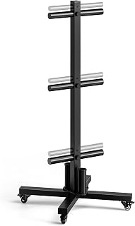 Movable Olympic Weight Plate Tree with 6 Metal Pegs