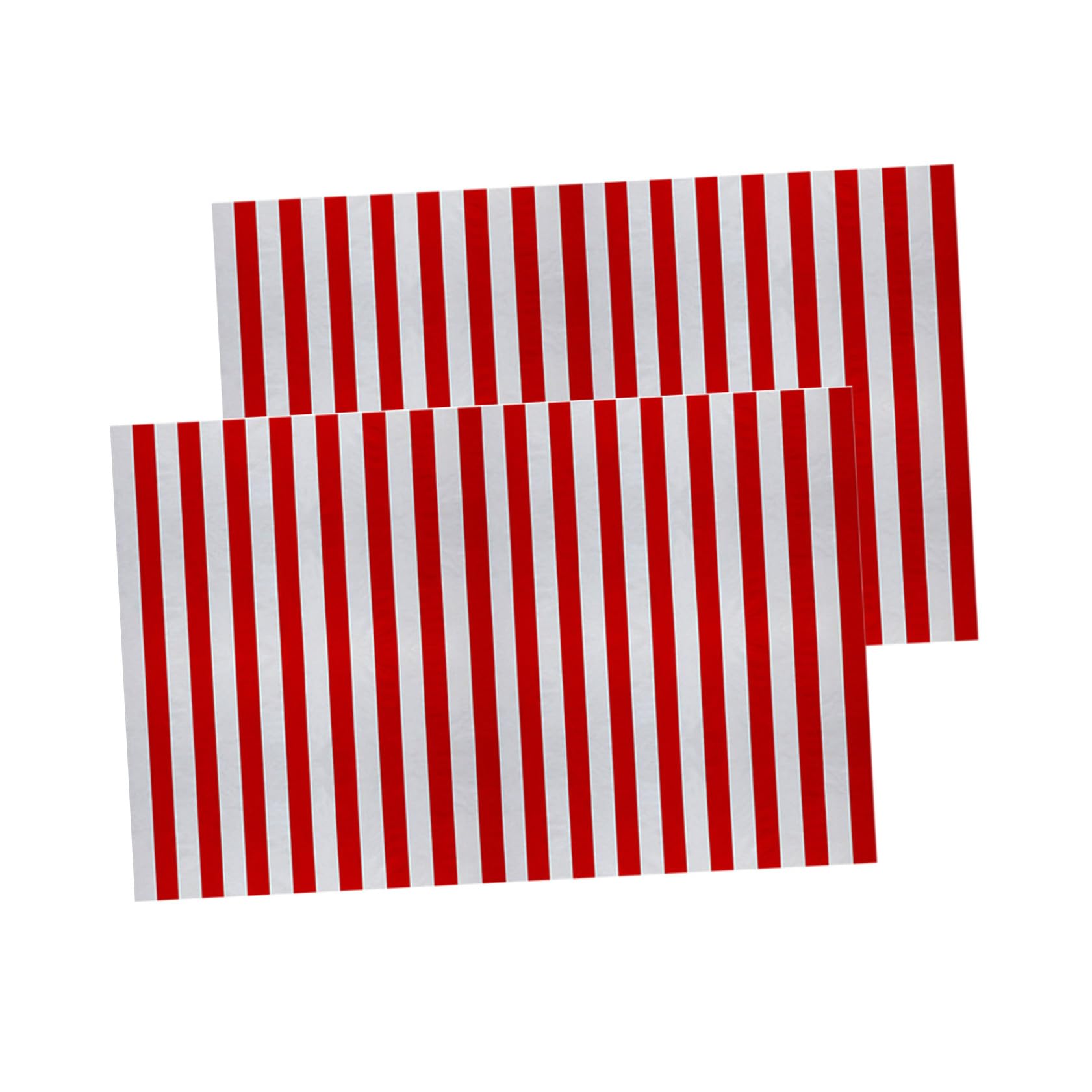 Manteles de Rayas Rectangulares Impermeables de Plástico, 2 Piezas