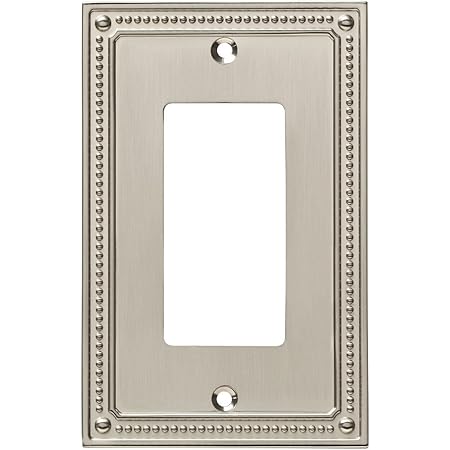 Franklin Brass W10397V-UN-R Wood Square Single Duplex Outlet Wall Plate/Switch Plate/Cover, 6