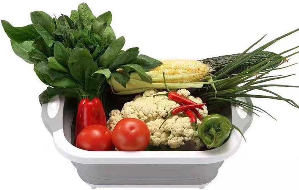 Cutting Board And Multifunctional Kitchen Washing Basket
