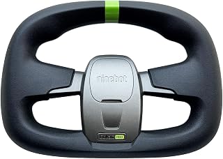 GoKart Steering Wheel Compatible with Segway Ninebot Go Kart Kit/GoKart PRO/GoKart PRO2 Refit Electric Kart Replacements Original Accessories (Black for Gokart Pro)