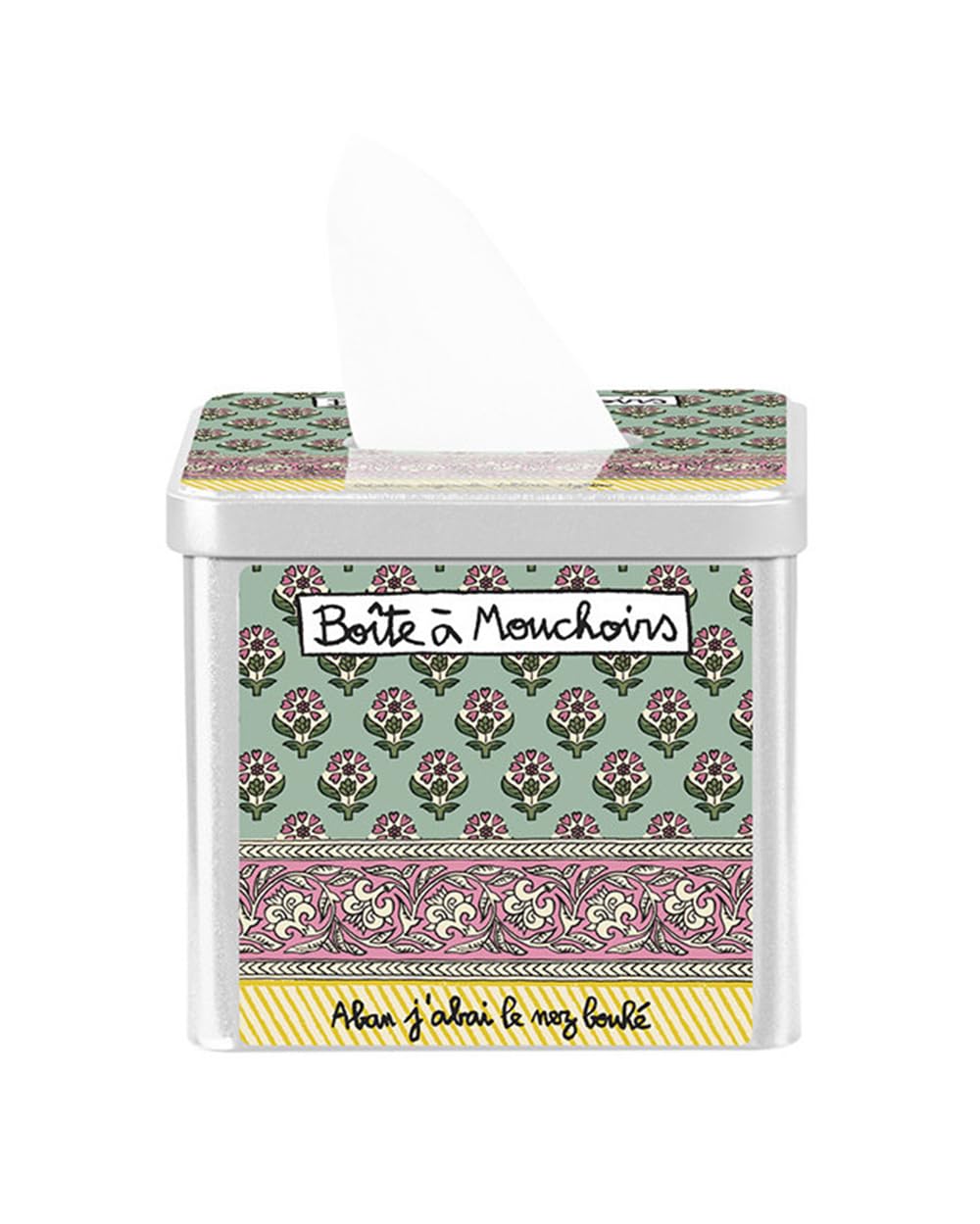 DLP, Square metal tissue box - Deco, Silver