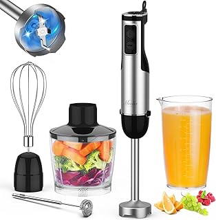 Immersion Blender Handheld, 1100W 5-in-1 Multi-Purpose Hand 