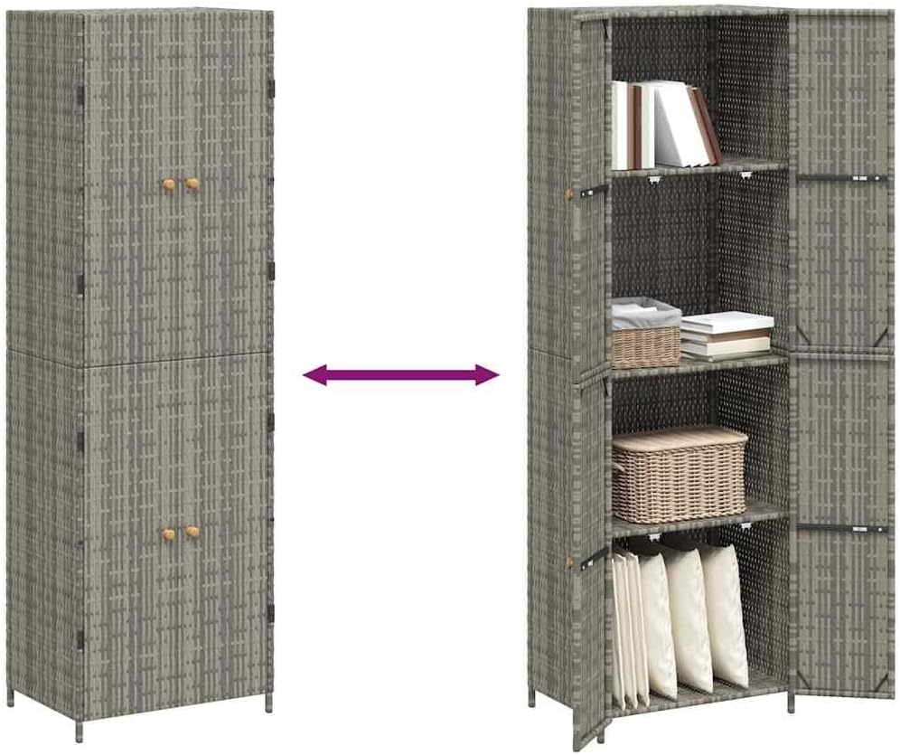 vidaXL Garden Storage Cabinet in Gray