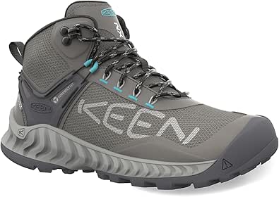 KEEN Women's Nxis Explore Mid Waterproof Hiking Boots - Fast Packing, All-Terrain Grip