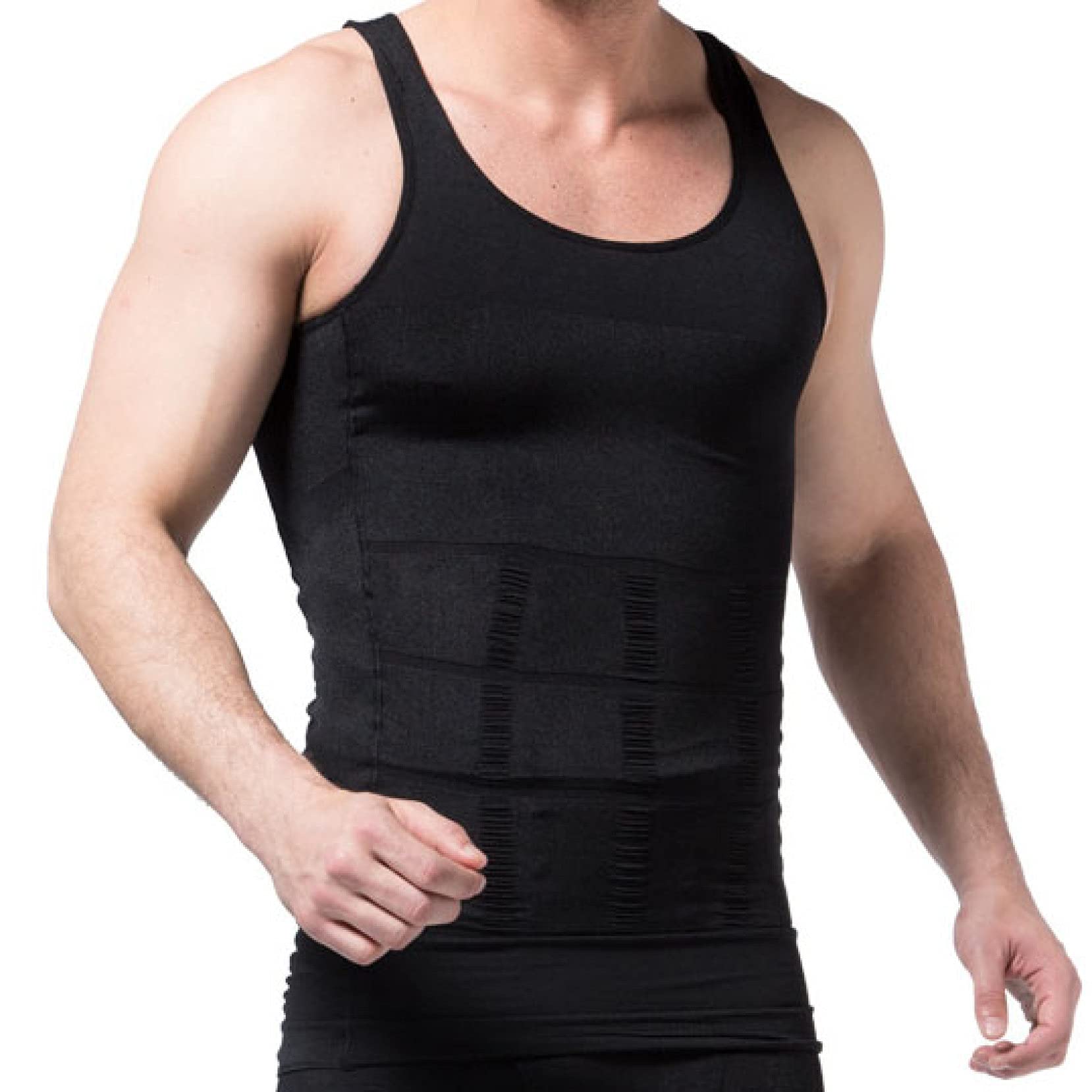 Herren-Kompressionsshirt zum abnehmen der Taille, atmungsaktiv, Bauchkontrolle, Shapewear, top, Fitness, Body Shaper, Weste, Workout