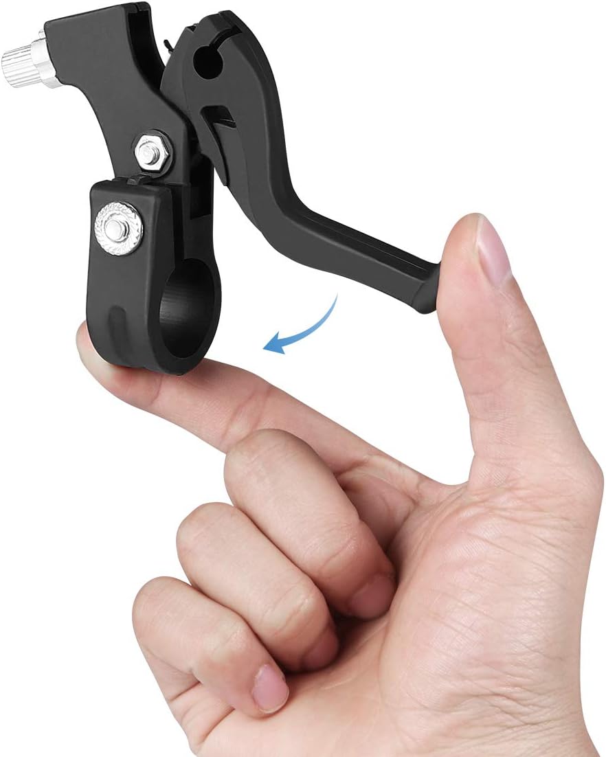 Bike Brake Levers, 2 Pcs Kids Bicycle Brake Handle - Cycling Brake Levers for Children Bicycle, Road Bike Spare Parts (Black) : Sports & Outdoors