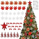 arbol de navidad decorado 2018 🎄❉【Aplicaciones amplias】-Este adorno navideño es adecuado para una variedad de árboles diferentes. Decoración perfecta para el hogar para una exhibición colorida de Navidad, cumpleaños, celebración, boda, compromiso, aniversario, fiesta, decoración del jardín del hogar.