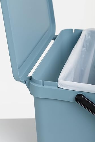 Miniatura 7 de Cocina Compost - Papelera para residuos de alimentos, capacidad 6L, polipropileno, 100% reciclado, color negro, medidas 10.4 x 7.5 x 7.3 in (1105515)