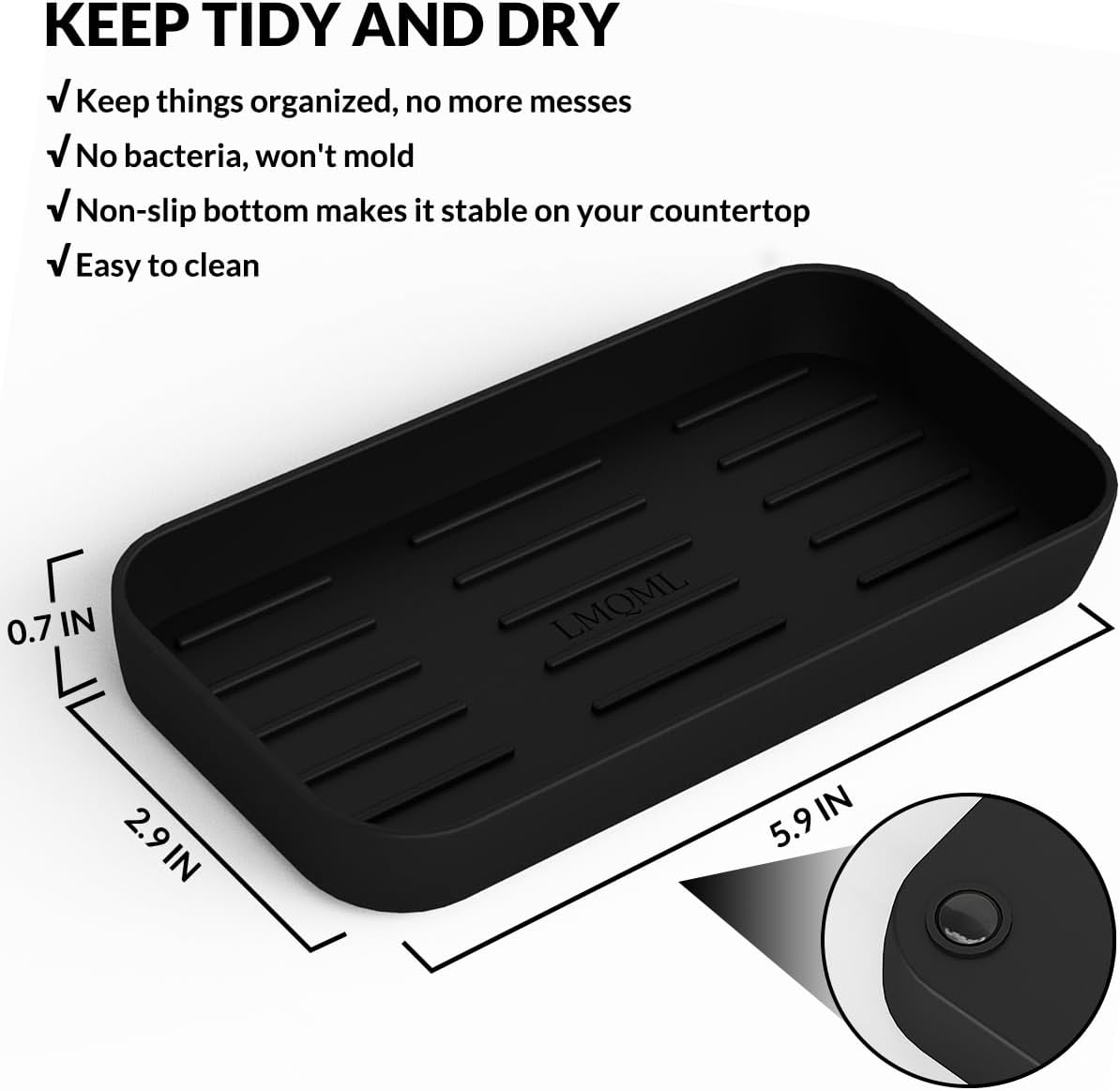 Soap Dispenser - 2 Pack, Antique Design Thick Glass Hand Soap Dispensers with Sturdy Tray; 304 Rust Proof Stainless Steel Black Pump, 12Pcs Stickers, for Kitchen, Bathroom - Image 4