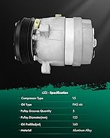 Vista 8 de SCITOO Compresor de CA para Buick Skylark para Chevrolet Beretta Cavalier Córcega para Oldsmobile Achieva para Pontiac Grand Am Sunfire 2.2L 2.3L CO