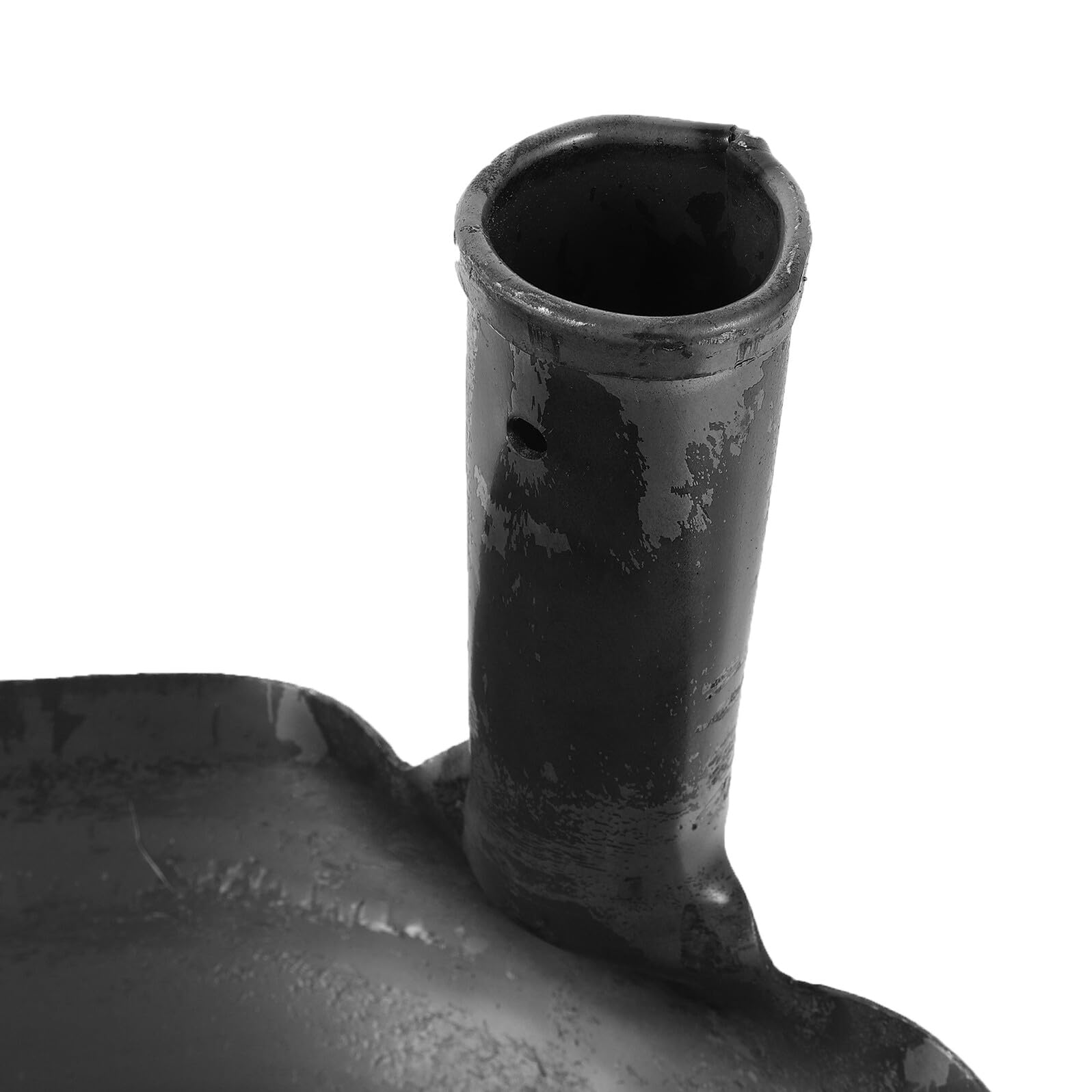 HOMSFOU Eisenschaufel mit Loch 24cm Robuste Gartenschaufel für Kanalreinigung Dachrinnen und Abflussreiniger Ergonomischer Griff Geeignet für Landwirtschaft und Garten