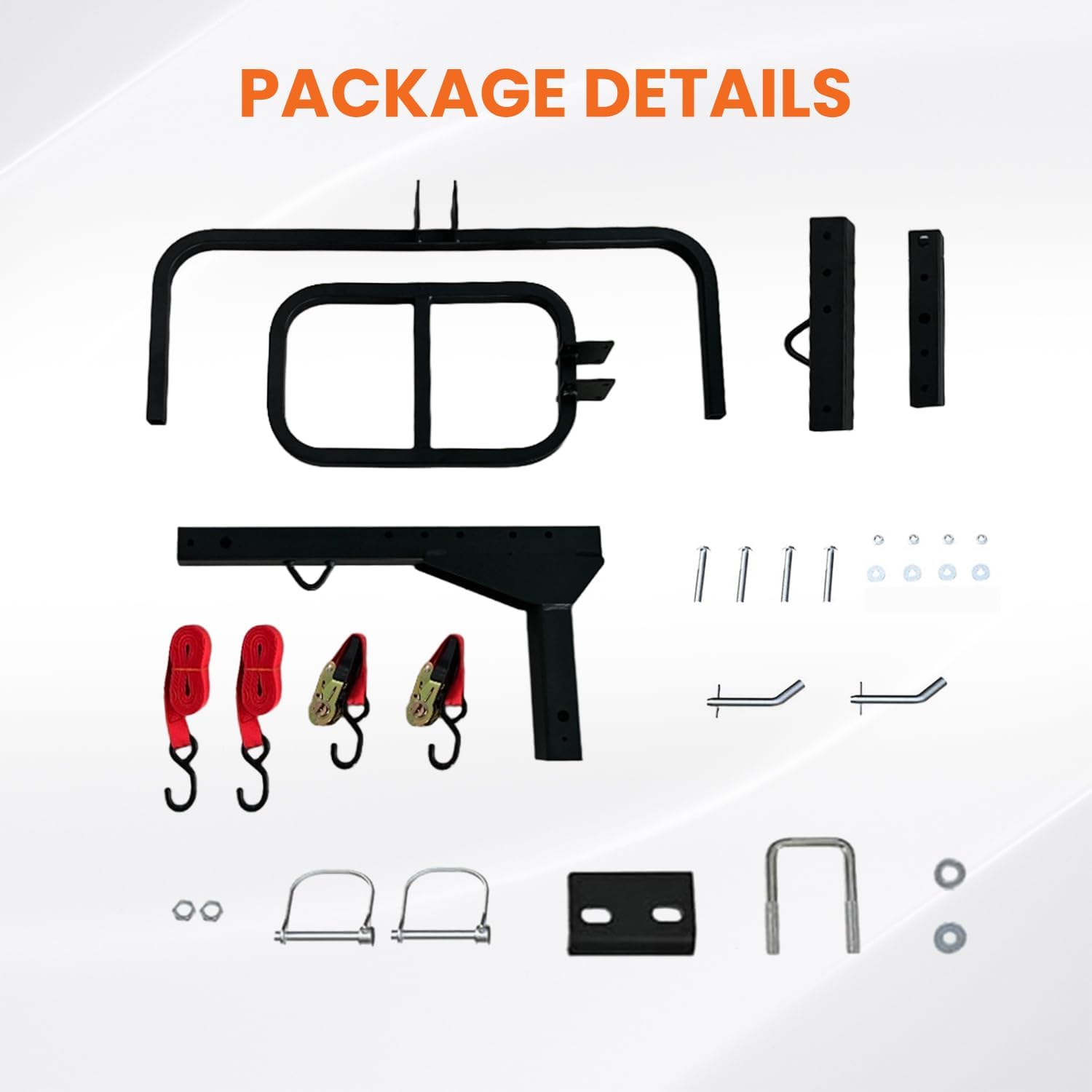 Lightweight RV Hitch Mount Kayak Rack, Adjustable Height, Fits 1 Kayak up to 12 ft or 2 Kayaks up to 9 ft, Compact Vertical Carrier, 2" Receiver, 150 lbs Capacity for Truck, SUV, Pickup,Van