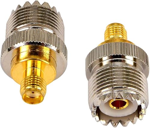 Miniatura 5 de onelinkmore SMA hembra a SO239 hembra RF adaptador coaxial de radio de dos vías UHF Jack SO-239 conector de cable de antena para radio CB Walkie