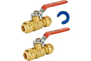 SUNGATOR 1/2 Inch Push Fit Shark Bite Shut Off Valve