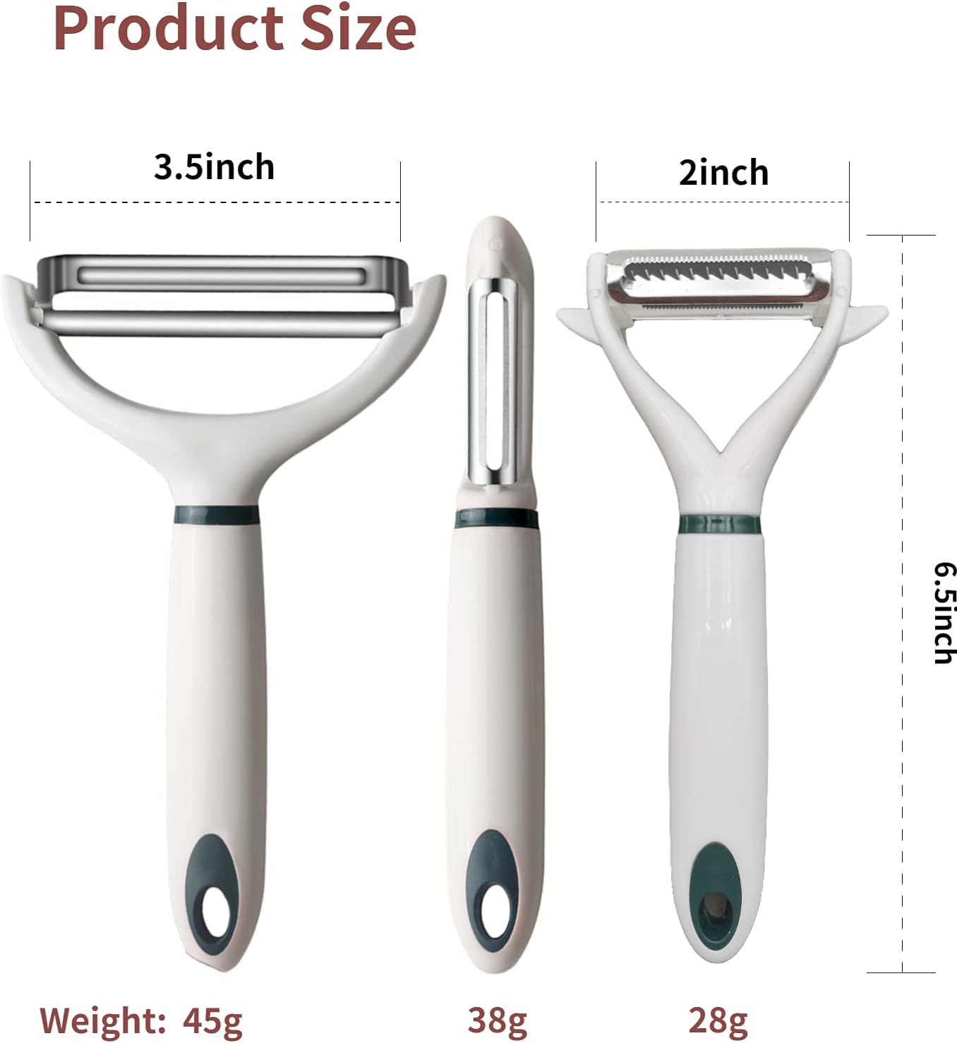 2022 Upgrade vegetable peelers for kitchen (3 set)，sharp stainless steel peelers, smooth and easy-to-grip handles , suitable for peeling and pitting potatoes, cucumbers, carrots, apples, peach: Home & Kitchen