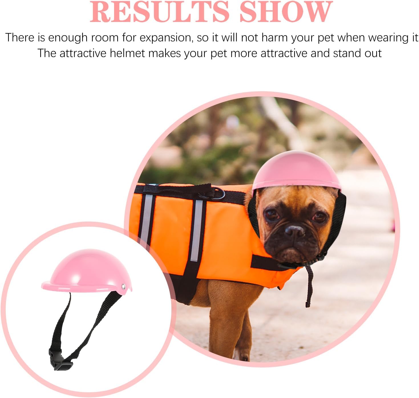 Dog Helmet - Dog Pet Safety Helmet Hard Hat Cat with Adjustable Belt Sunproof Rainproof gie Hardhat s for Small s