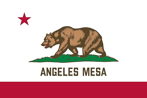 Angeles Mesa California Flag Sticker Decal Mega Deal  7 Stickers  Waterproof  UV Fade Resistant
