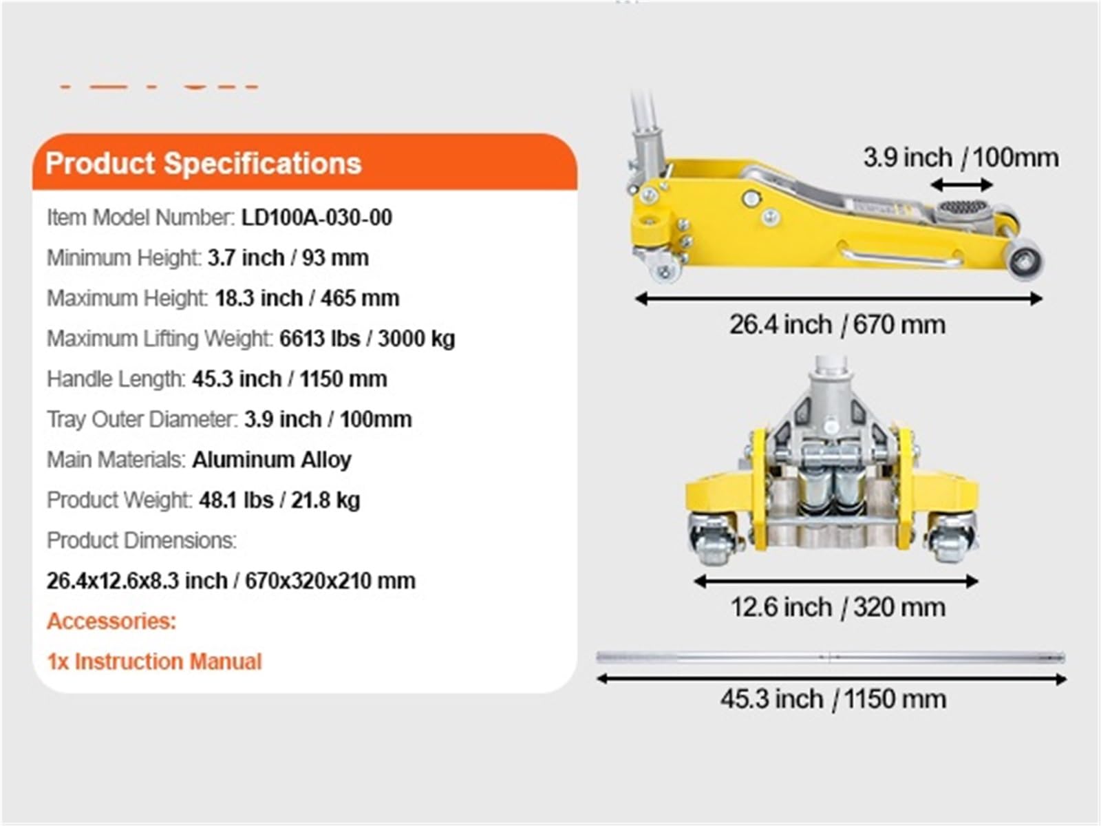 Podnośnik podłogowy 3T/2T aluminiowy hydrauliczny podnośnik podłogowy do wyścigów hydrauliczny podnośnik samochodowy z podwójną pompą tłokową do szybkiej naprawy samochodów(3T Aluminum)