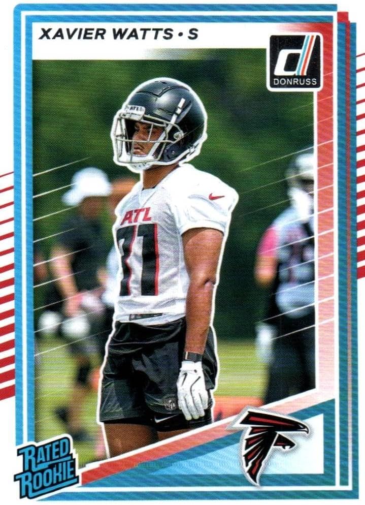 Xavier Watts Rated Rookie Card Collectible Football Card - 2025 Donruss Football Card #399 (Falcons)