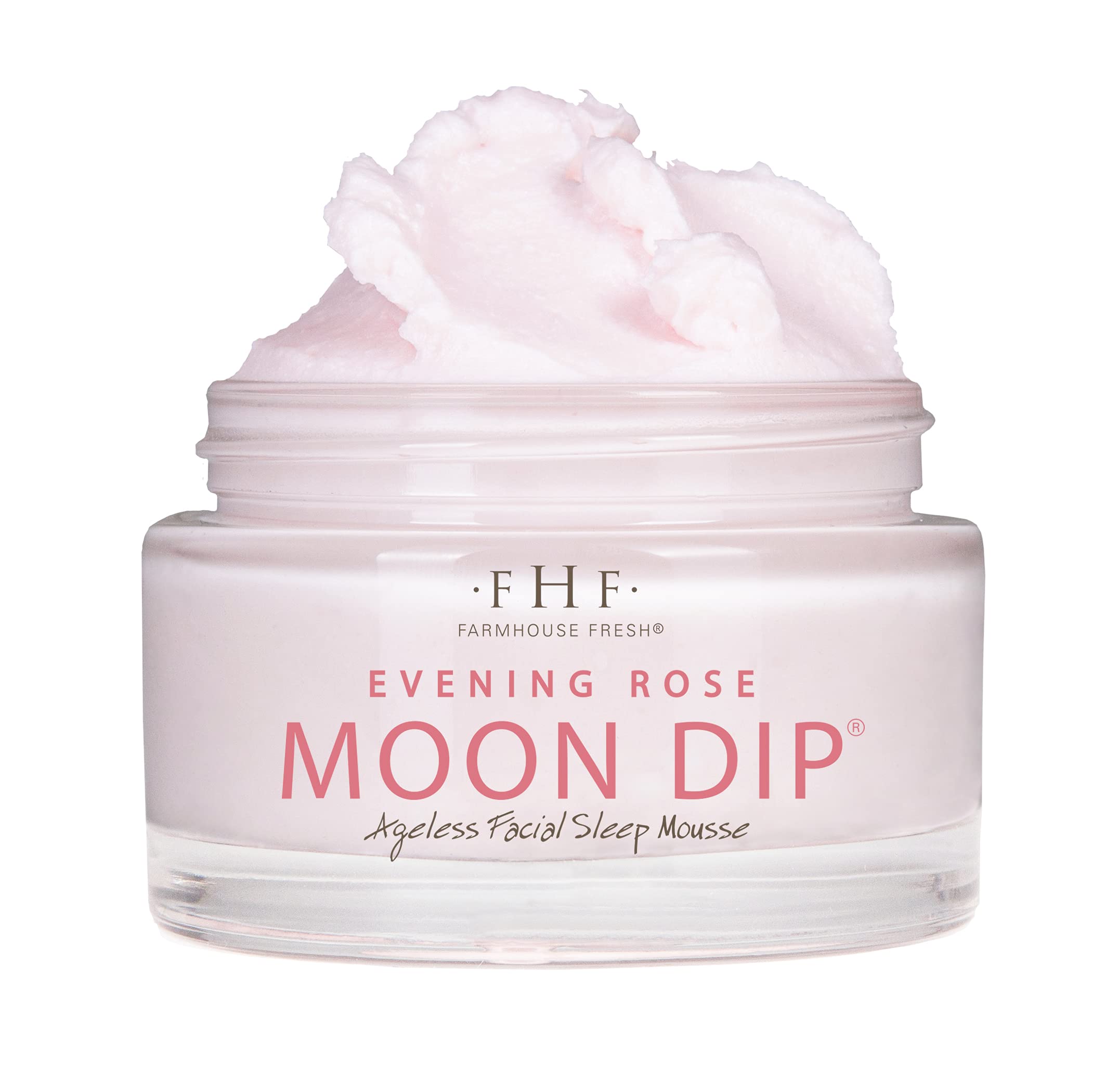 FarmHouse Fresh Evening Rose Moon Dip – Retinol Night Cream with Peptides & Vitamin C – 1.7 Fl Oz