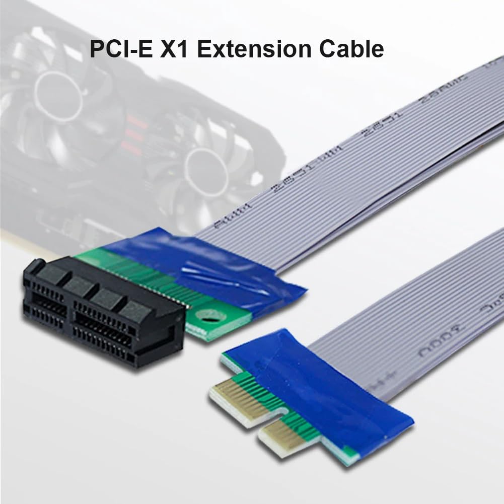 Cavo Estensione PCI-Express PCI-E 1X - Prolunga Flessibile Per Schede Madri, Colore Nero/Grigio