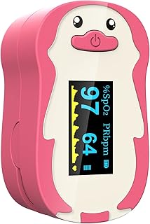 Wellue Child Pulse Oximeter Fingertip with Alarm Function, Oximeter Blood Oxygen Saturation Monitor for kid, Heart Rate&Sp...