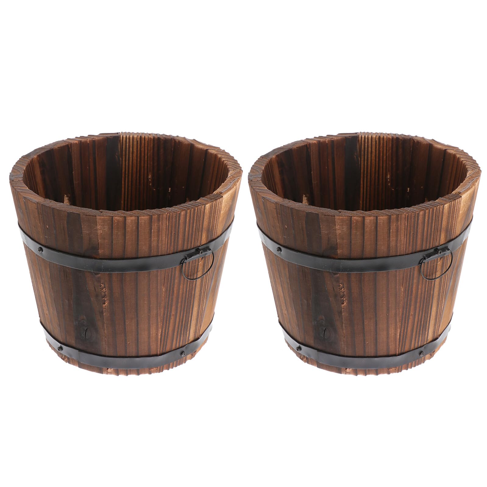 Pot plante jardins en bois naturel style vintage authentique