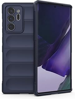 جراب حماية ماجيك شيلد من البولي يوريثين الحراري والسيليكون مضاد للصدمات لموبايل سامسونج جالاكسي نوت 20 الترا (ازرق داكن)